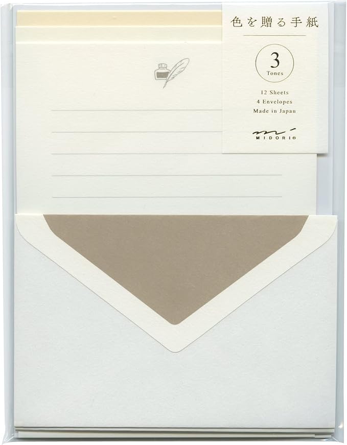 Midori 86914006 Letter Set, White