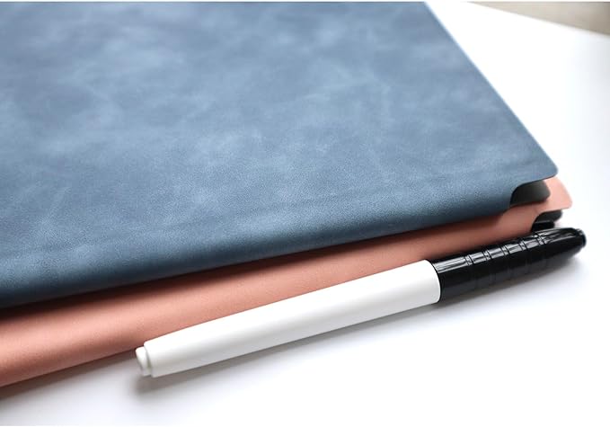 Portable Small Dry Erase Board Whiteboard Notebook Handheld, Reusable White Board Dry Erase Notebook for Desk, At Home Office Study Essentials-9.5" x 6.6" (Pink)