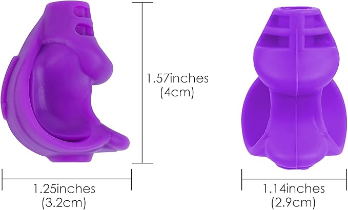 Children's Pencil Grips, Training Device, Pencil Holder for 3- to 15-year-olds, Ergonomic Writing Aid for Kids - Right and Left Hands. (7PCS, Silica Gel, Purple)