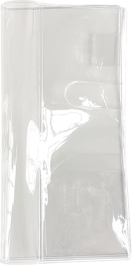Undated Pocket Weekly Planner Schedule Organizer Agenda Year Month Week Plan A6 Notebooks (Red with clear cover)