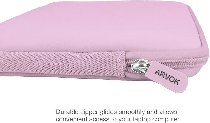 ARVOK 15 15.6 16 inch Laptop Sleeve Ultra-Thin Case MacBook pro 16 inch Sleeve Water-Resistant Notebook Computer Pocket Tablet Briefcase Carrying Bag/Pouch Skin Cover for HP/Dell/Lenovo/Asus/Acer Pink