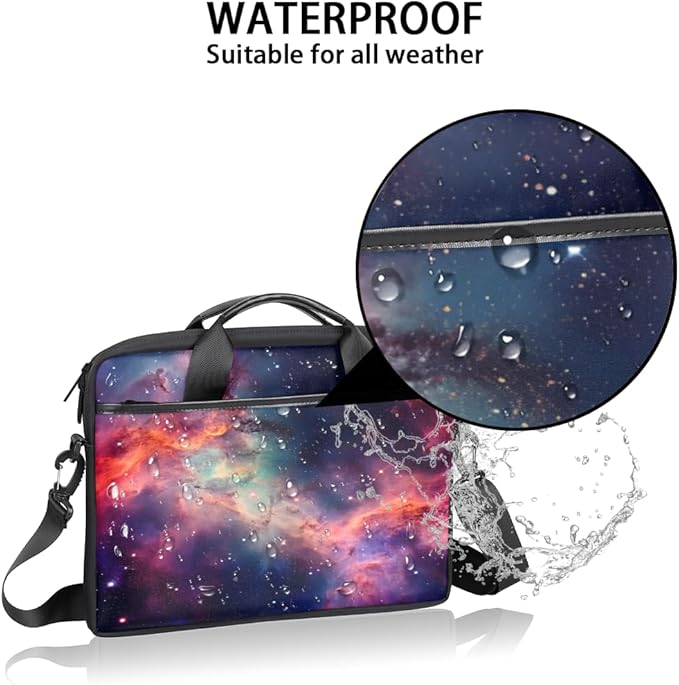 Galaxy Laptop Sleeve Case for 13-15 inch Computer Bag Protective Laptop Handle Bag for Women Men
