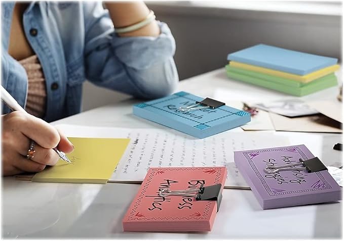Oxford Blank Color Index Cards, 3" x 5", Blue, 100 Per Pack (7320 BLU)
