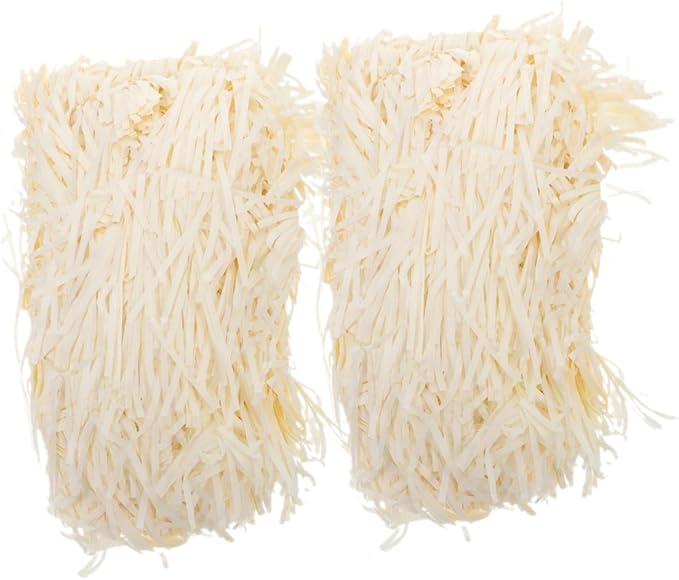 Yardwe Each Natural Paper Shreds for Box Filling Lightweight Recyclable Crinkle Cut Filler Paper for Wrapping Wedding Birthday and Treat Packaging Decoration