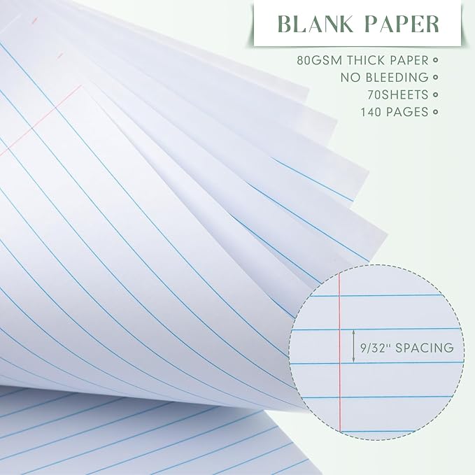 Fuutreo 12 Pcs 5'' x 8'' Top Bound Spiral Notebooks Office Steno Book for Women Cute Durable Spiral College Ruled Paper 70 Sheets Multicolor Covers, School Supplies(Dark Color)