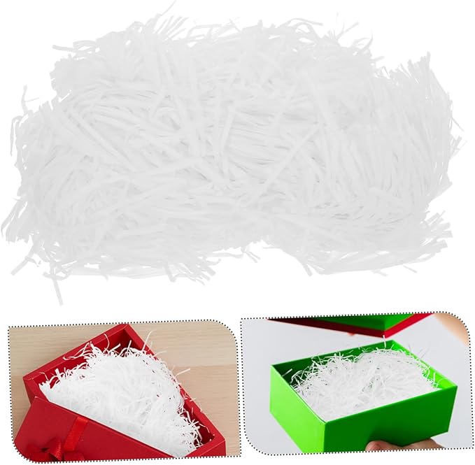 Holibanna 1bag Reusable Shredded Paper Filler for Baskets and Boxes Crinkle Paper Packaging Grass Cushion