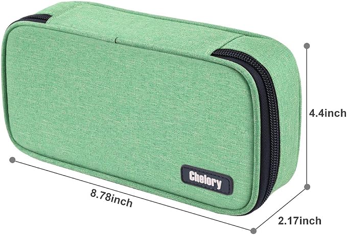 Chelory Big Capacity Pencil Case Large Pencil Bag Pouch Pen Case Pencil Marker Holder Stationery Storage Makeup Bag for Office Supplies Adults