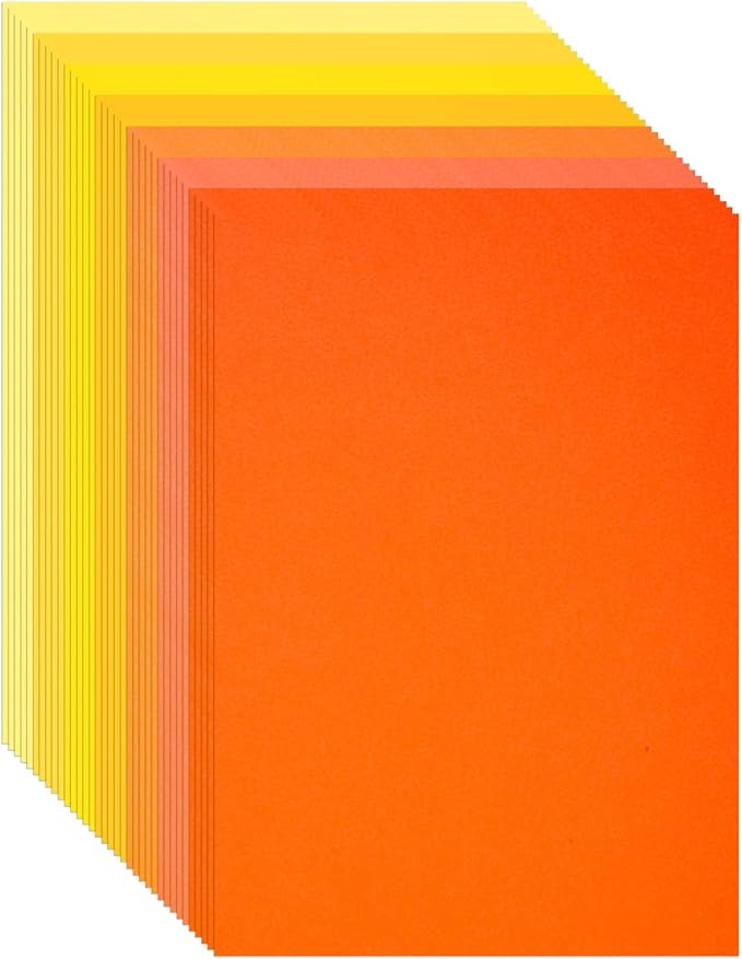 Construction Paper 8.5x11 in,70 Sheets,Set of 7 Colors 178GSM/65LB Heavyweight Construction Paper,Crafts,Arts,School Classroom Art Supplies Assorted Colors Bulk Paper