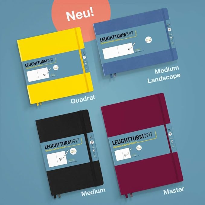 Leuchtturm1917 - Master A4 Hardcover Sketchbook (Lemon) - 112 Pages of 150g/m² Paper