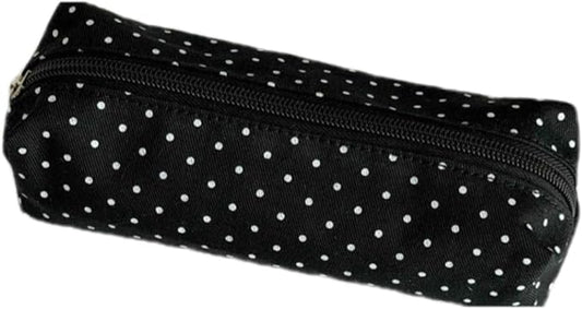 Pencil Case Aesthetic Pencil Pouch for Women Pencil Case Small | CetyVoyie Pencil Case, Pencil Pouch for Women, Pencil Case Small, Pencil Pouch Aesthetic (Black polka dots)