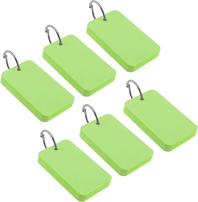 300 Pcs Index Cards with Ring, 2" x 3.5" Green Blank Flashcards for Studying, Vocabulary, Memos, Bookmark,Greetings (Green)