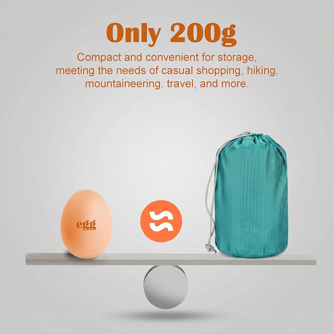 20L Water Resistant Foldable Packable Daypack Backpack | Lightweight Durable Portable Outdoor Travel Backpack for Women Men Camping Climbing Hiking Walking Sports Daily Commuting