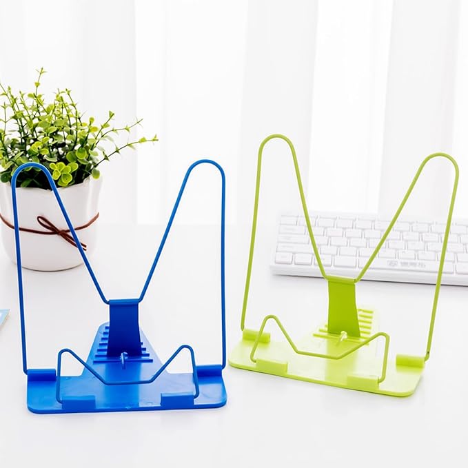 Tofficu 2pcs Simple Reading Stand Bookshelf Lightweight Portable - Adjustable Angle Prevent Reading Myopia