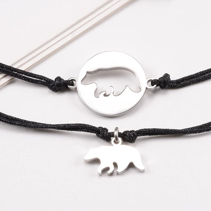 Back to School Gifts Mommy and Me Bracelet First Day of School Matching Wish Bracelets Set for Mother Daughter Son Women Teen Girls Boys Jewelry Gift