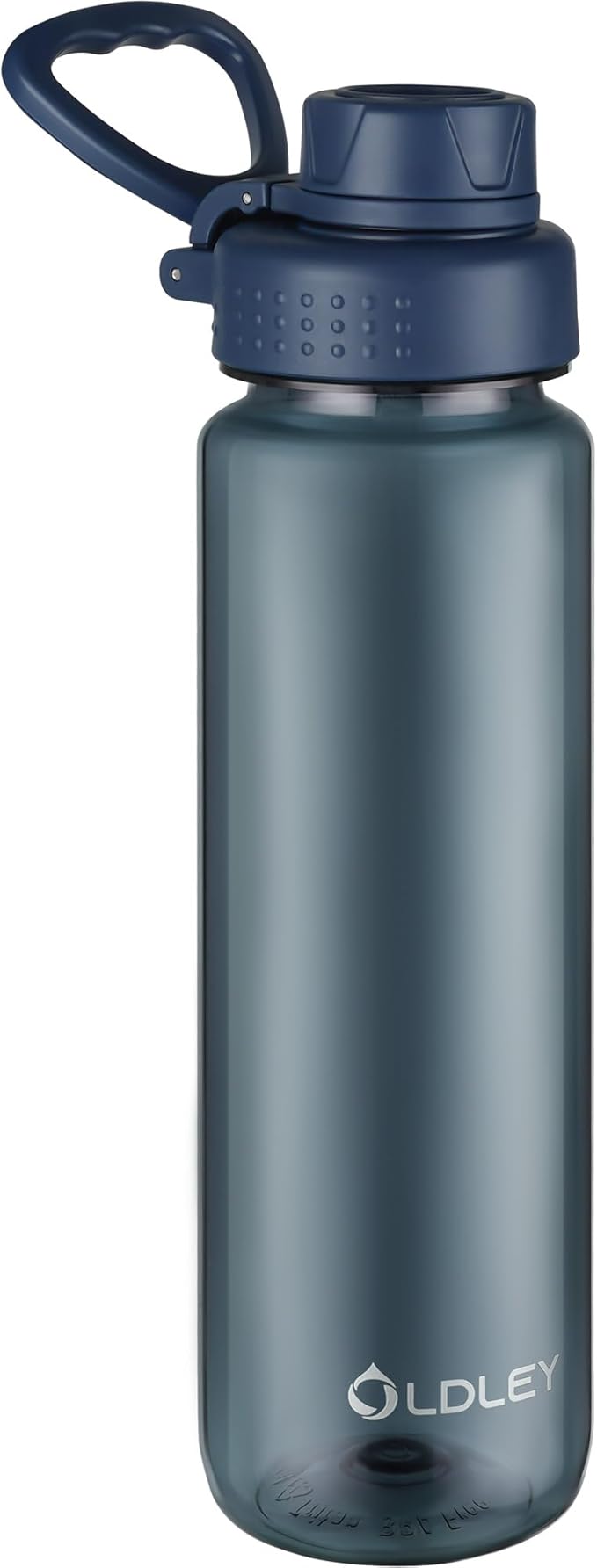 OLDLEY 32 oz Water Bottle, Sports Tritan Water Bottle with Carry Handle and Spout Lid, Leakproof & BPA Free Large Water Bottles for Home,Travel, School, Outdoors, Gym,Ink Blue