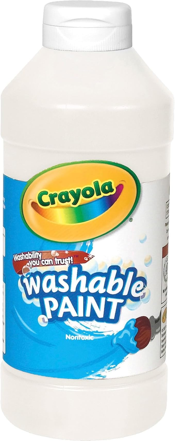 Crayola Washable Kids Paint, White, 16oz