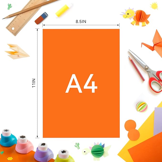 40 PCS Cardstock 8.5 "x 11", Craft Bulk Construction Paper 180GSM/65LB, 20 Colors Card Stock Paper for Card Making Printer Scrapbook Decorations DIY