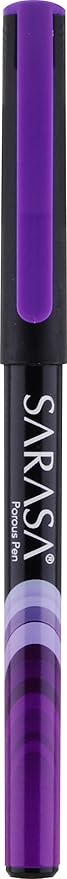 Zebra Pen, SARASA Fineliner Felt Tip Pens, 0.8mm Porous Point, Violet Ink, Archival Quality, Acid Free, Fast-Drying, Ideal for Writing, Journaling and Coloring, 12-Pack 66180AMZ