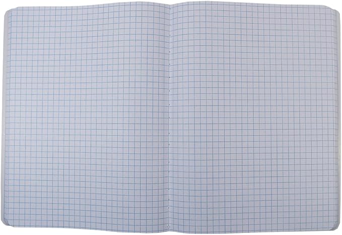 Top Flight Sewn Marble Composition Book, Black/White, Quad Rule, 4 Squares per Inch, 9.75 x 7.5 Inches, 100 Sheets (41320) (Pack of 4)