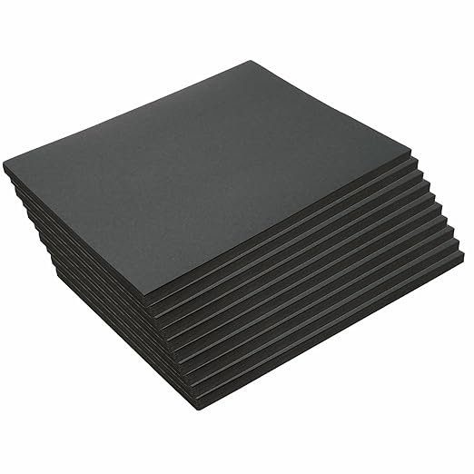 Colorations 9" x 12" Mediumweight Black Construction Paper - 500 Sheets, Bulk Pack Art Paper, Arts and Crafts, School Supplies, Drawing, Coloring, Painting, 3D Art Paper