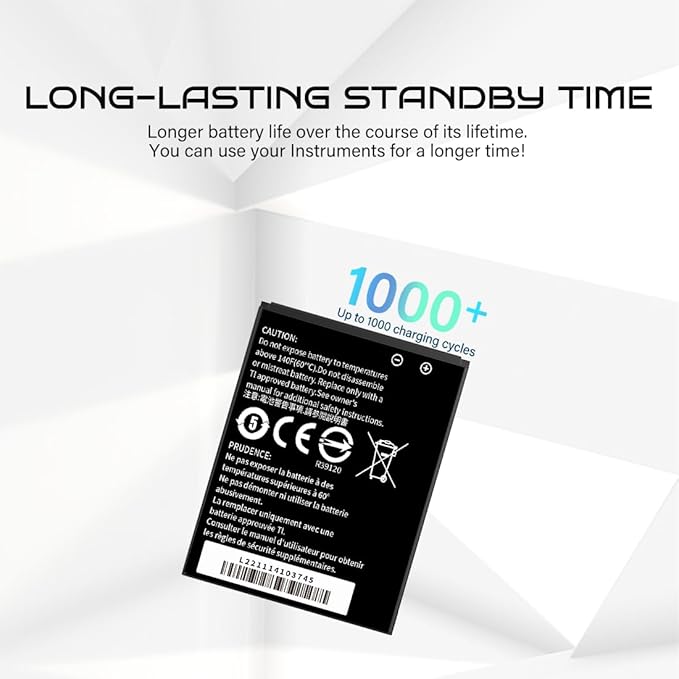 TI-84 Plus CE Battery,[2026 New Upgraded] 1600mAh Fits Texas Instruments TI-84 Plus CE,TI Nspire CX/CX II、TI Nspire CX CAS/CX II CAS,P/N:P11P35-11-N01/For 3.7L1200SPB High Capacity Battery