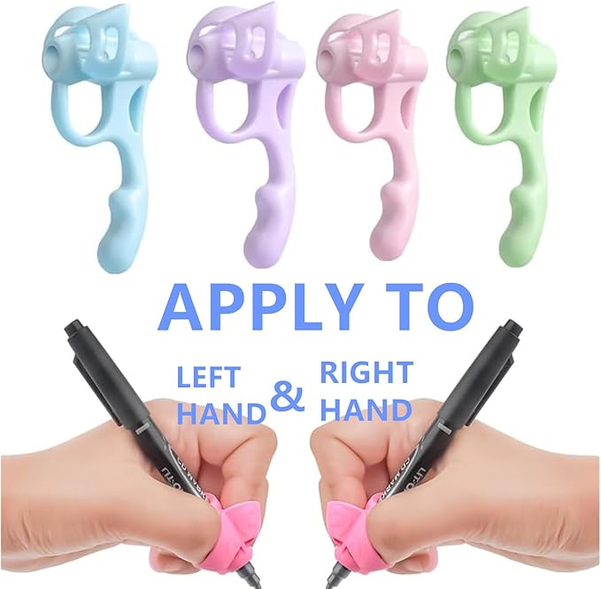 Pencil Grips for Kids Handwriting, 8 Pack Pencil Grippers, Toddler Pencil Grip Pencil Holder for Kids, Finger Grips Posture Correction Writing Tool for Toddlers Preschooler Training