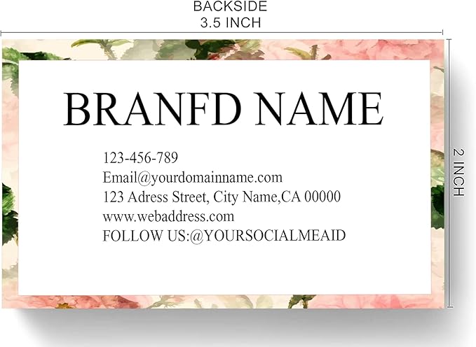 Custom Premium Business Cards 200 Full color Business Cards can Add You need to Customize, Personalized Name Card No Additional Charge Size 3.5" X 2"