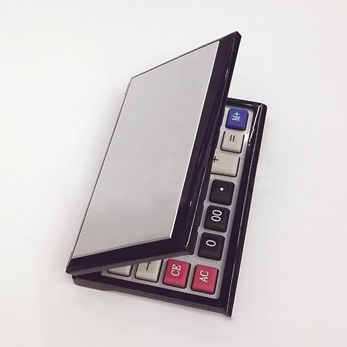 Maizoon Solar Dual Power Calculator with 12-Digit Display Large Screen Folding Flip Cover Big Button Portable Computing Tool for Finance Business Office and School
