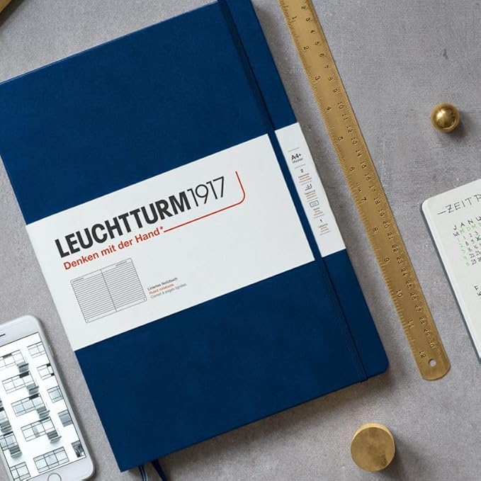 LEUCHTTURM1917 - Notebook Hardcover Medium A5-251 Numbered Pages for Writing and Journaling (Sage, Dotted)
