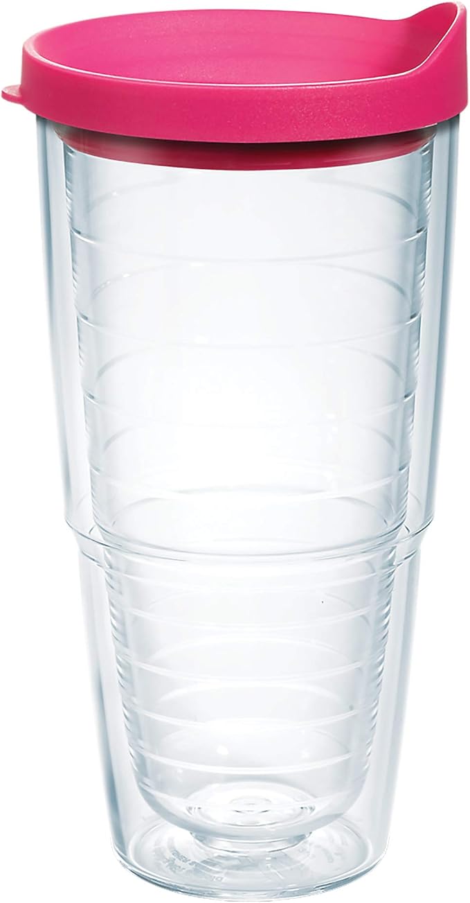 Tervis 24oz Tritan Tumbler | Clear | Made in USA, Double-wall Insulated, Shatterproof, BPA-Free, Dishwasher Safe, Fits Most Cupholders, Gifts under $25