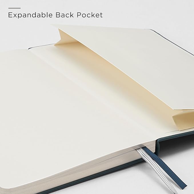 &And Per Se Lined Journal with Pen Set, A5 Leather Hardcover Notebook and Pen, 160 Pages 100GSM Thick Ruled Paper Journal for Writing (Pink)