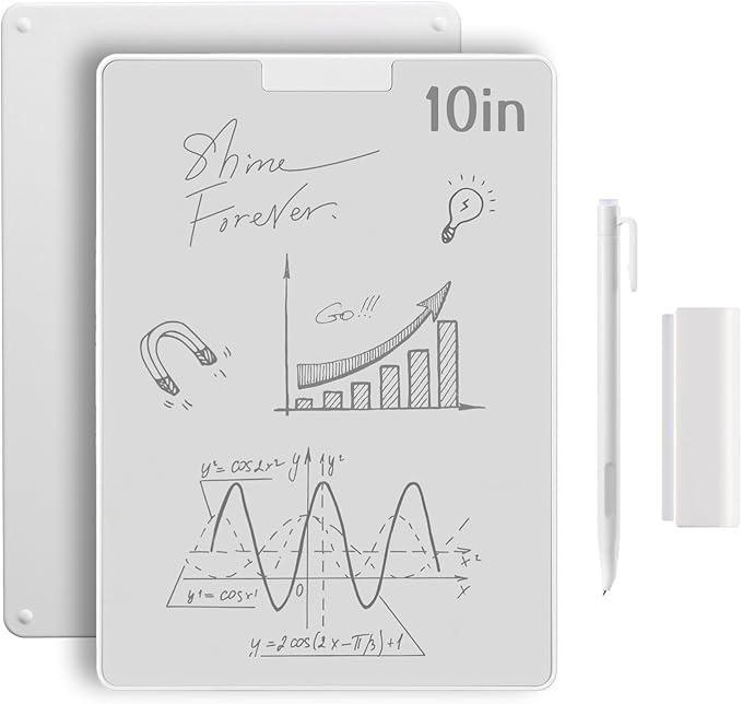 Portable Note Pad with Magnetic Pen & Eraser for Office Desk, Home, & School - Eco-Friendly Paperless Solution for Students Classroom Teacher Supplies