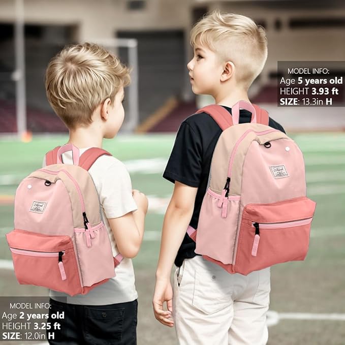atgark Toddler Backpack for Girls 2-5: Preschool Kindergarten 13" Daycare Backpacks Fit A4 Folder