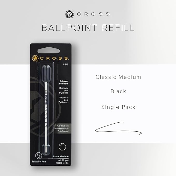 Cross Ball-Point Refill For Standard Cross Ball-Point Pens - Black Medium