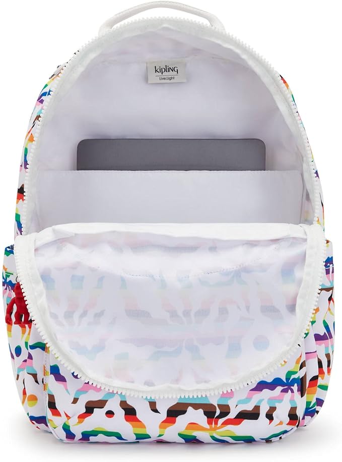 Kipling Women's Seoul 15" Laptop Backpack, Durable, Roomy with Padded Shoulder Straps, Built-In Protective Sleeve