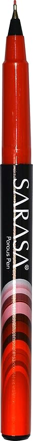 ZEBRA Sarasa Fineliner Pen, 0.8mm, Red (66130)