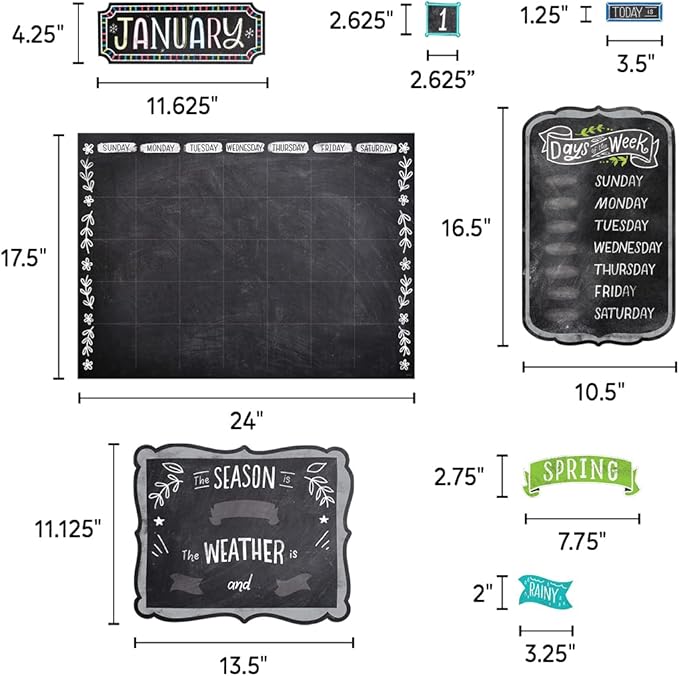 CTP Chalk It Up! Calendar Set Bulletin Board (Creative Teaching Press 10873)