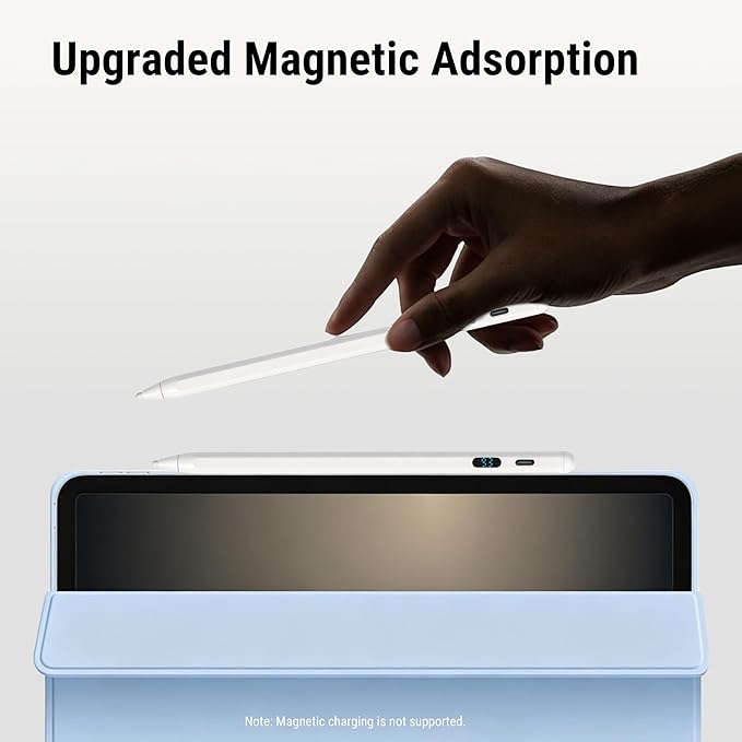 2-in-1 Stylus Pen for Touch Screen + LED Power Display, Dual OS Active Pencil for iPad iPhone Android Samsung Tablet, Tilt Sensitivity for Drawing,Fast Charge, Digital Pencil Compatible with Switch