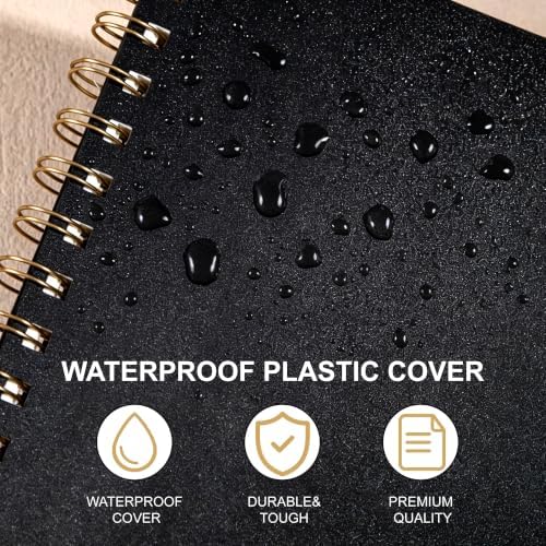 Yoment Graph Paper Spiral Notebook, 2 Pack, 160 Pages per Pack