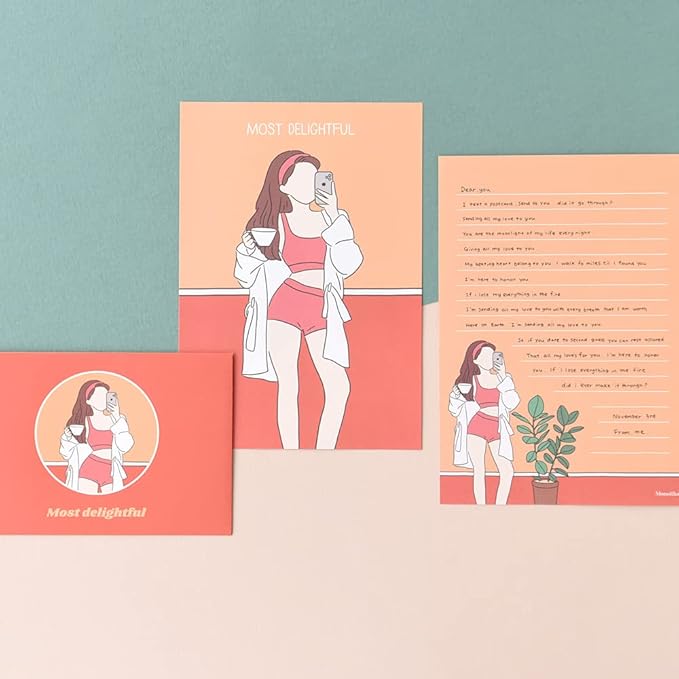 Monolike Fall In Newtro ver.2 Letter Paper and Envelopes Set - 8Type, 32 Letter Paper + 16 Envelopes