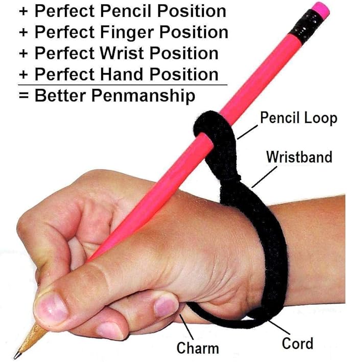 The Original OT Invented & Patented HandiWriter, Hand Made in the USA, Handwriting Aid for a Proper Tripod Grip, Finger Position & Better Penmanship. Great for All Kids Kindergarten Age & Up (4 Pack)