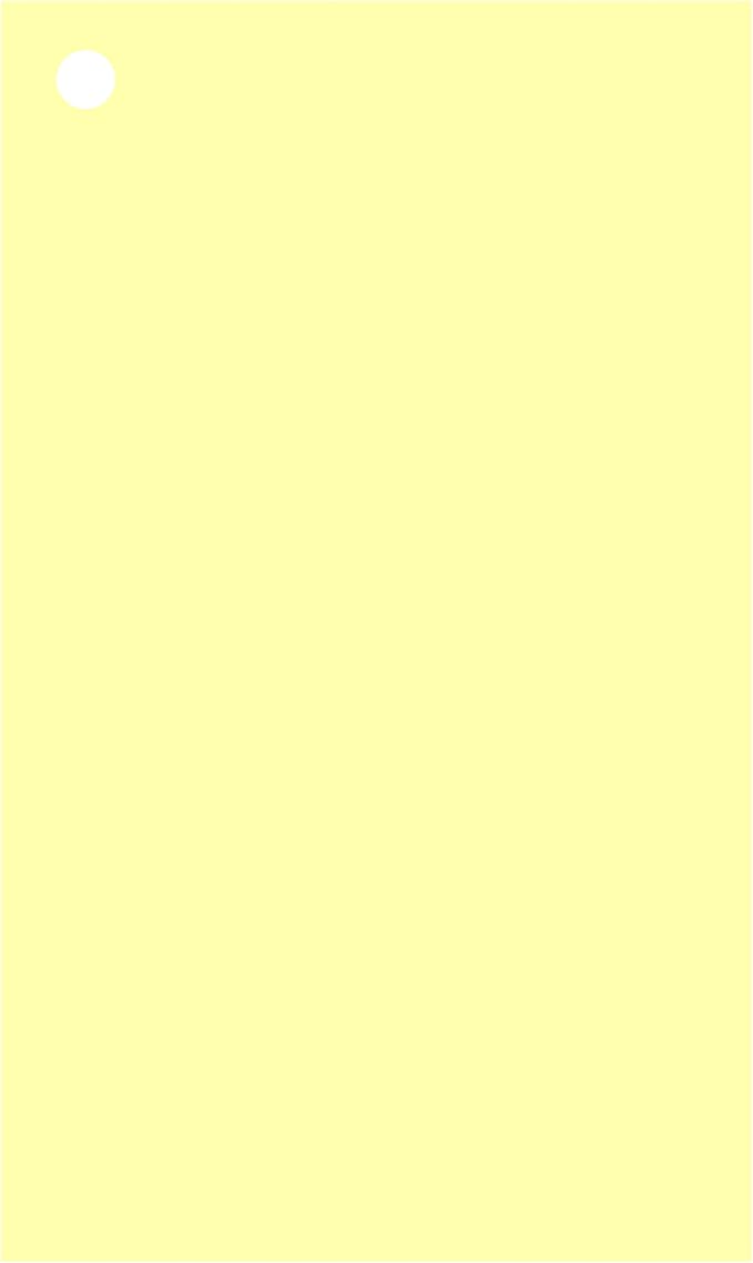 Colonial Cards: 150 Color Cardstock 3" x 5" Index Cards, Unruled with Corner 1-Hole Punched and 4 Binder Rings, Light Yellow