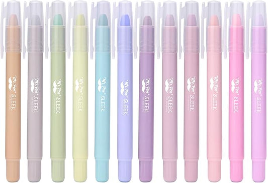 Mr. Pen- No Bleed Gel Highlighters, Morandi Colors, 12 Pack, Bible Highlighters and Pens No Bleed, Bible Markers for Study, Journaling, School Supplies and Accessories