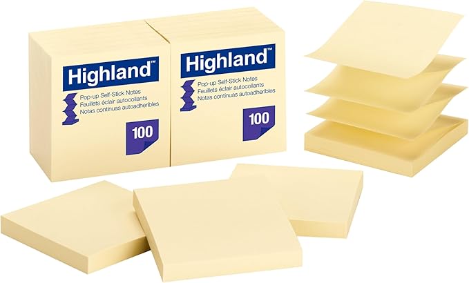 MMM6549PUY - Highland Self-Stick Pop-Up Notes