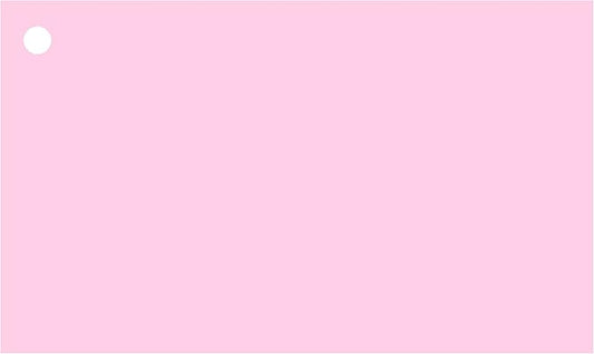 Colonial Cards: 150 Color Cardstock 3" x 5" Index Cards, Unruled with Corner 1-Hole Punched and 4 Binder Rings, Pink