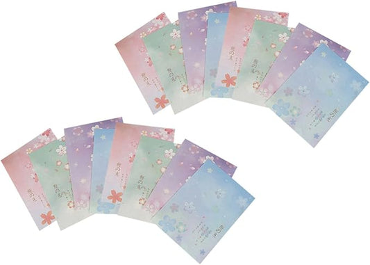 Healifty B5 Japanese Style Stationery Writing Paper 40pcs Set Floral Letter Paper for Students and Office Use Vintage Decorative