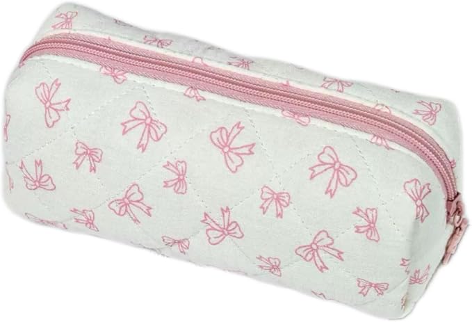 Pencil Case, Pencil Pouch for Women, Pencil Case Small, Pencil Pouch Aesthetic (Cute bow)