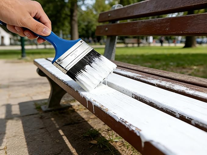 King Origin 4 Inch Paint Brush, 1-Pack, Wide Paint Brush for Painting Walls & Large Surfaces, Stain Brush, Painting Brush