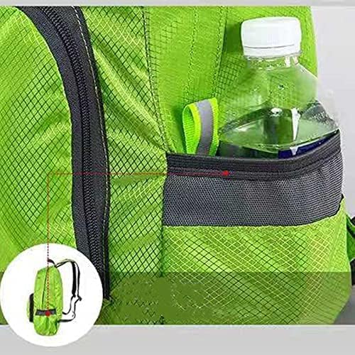 Lightweight foldable backpack outdoor mountaineering bag travel backpack bag Green