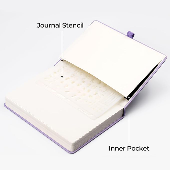 EMSHOI Dotted Journal Notebook, 320 Pages, A5 Size (5.7'' x 8.3'')